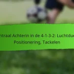 4-1-3-2 Formatie: Zone-markering, Man-tot-man verdediging, Tactisch foutief spelen